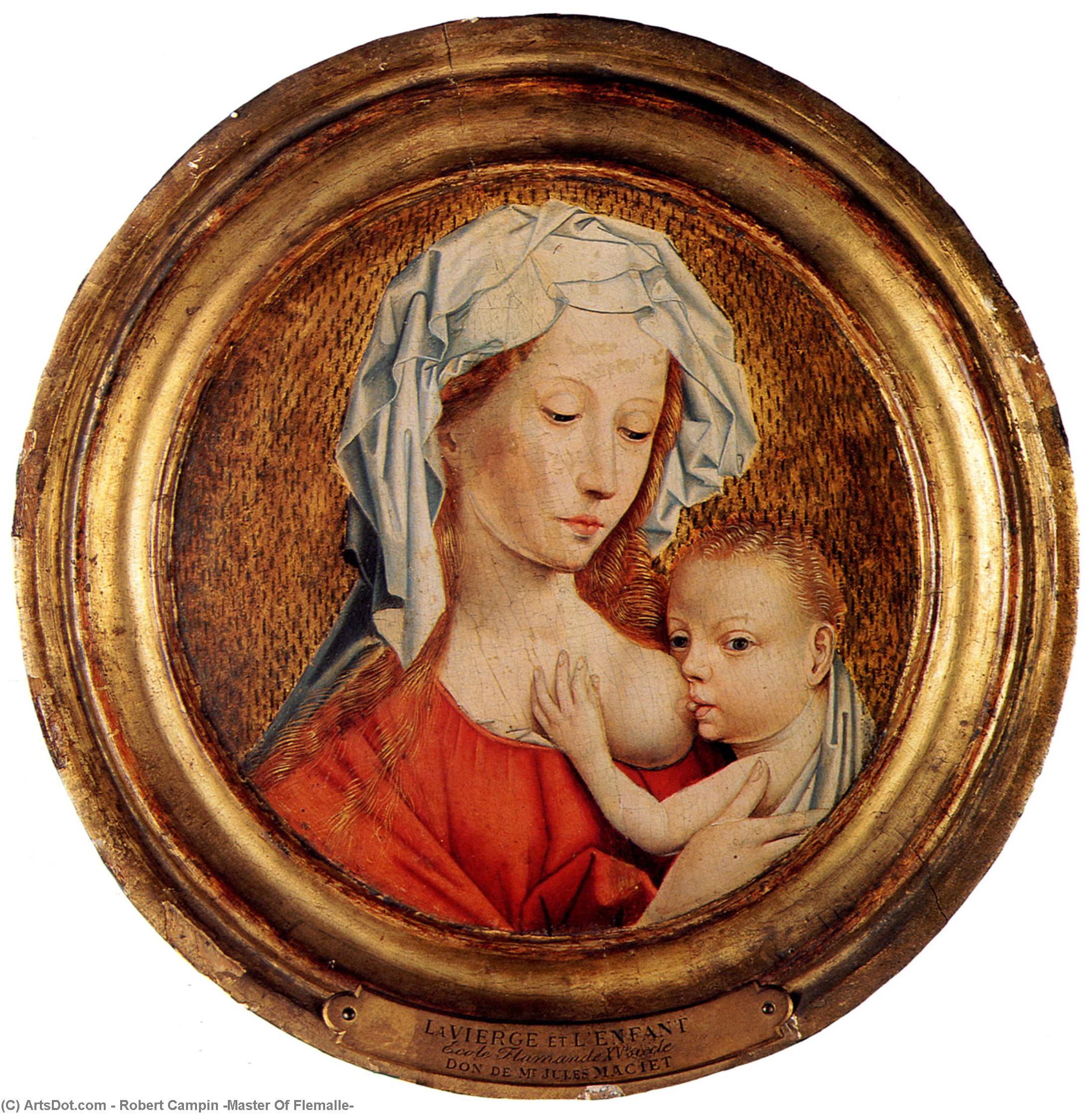  Art Reproductions Madonna and Child by Robert Campin (Master Of Flemalle) (1375-1444, France) | ArtsDot.com