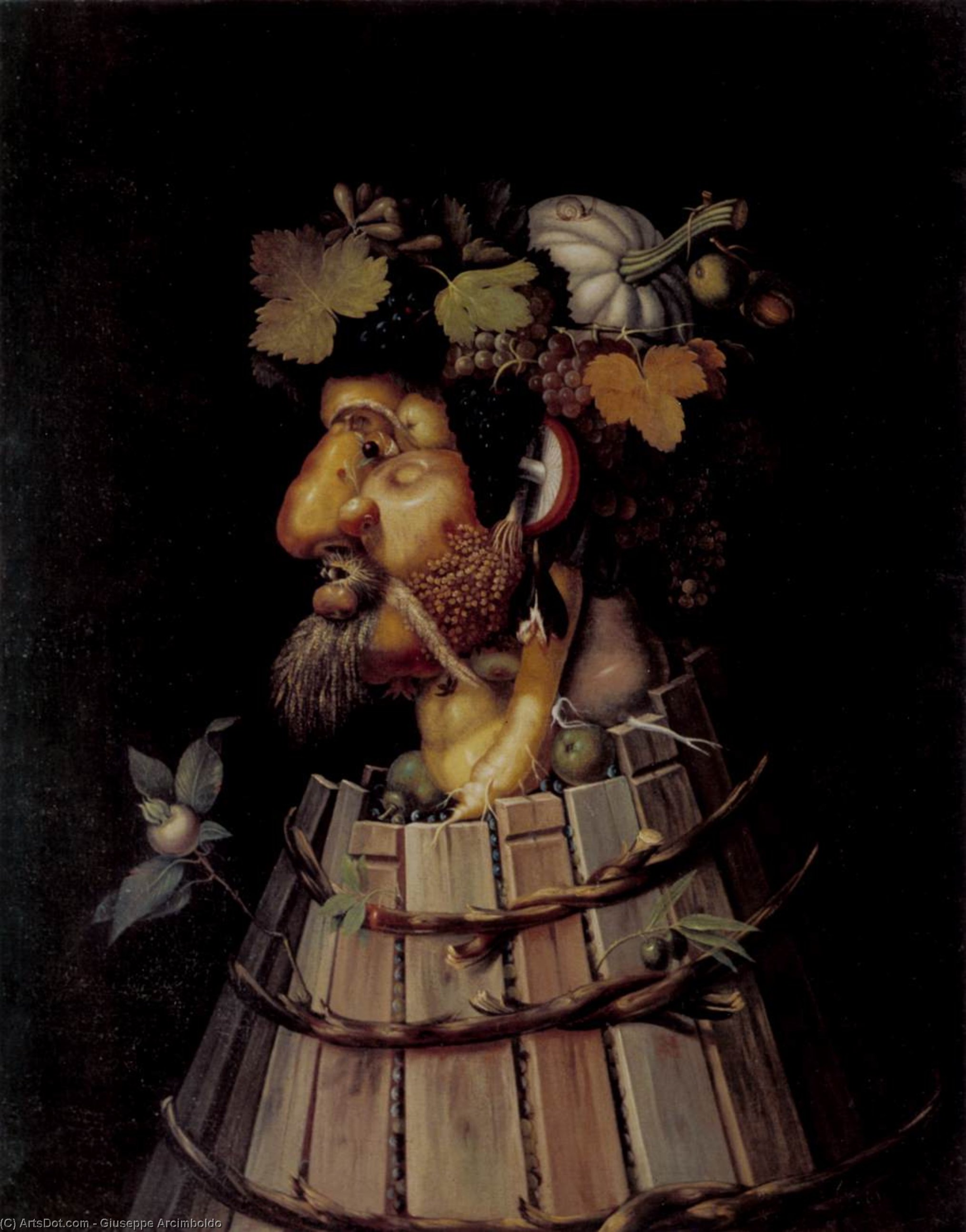 Order Paintings Reproductions Autumn, 1572 by Giuseppe Arcimboldo (1527-1593, Italy) | ArtsDot.com