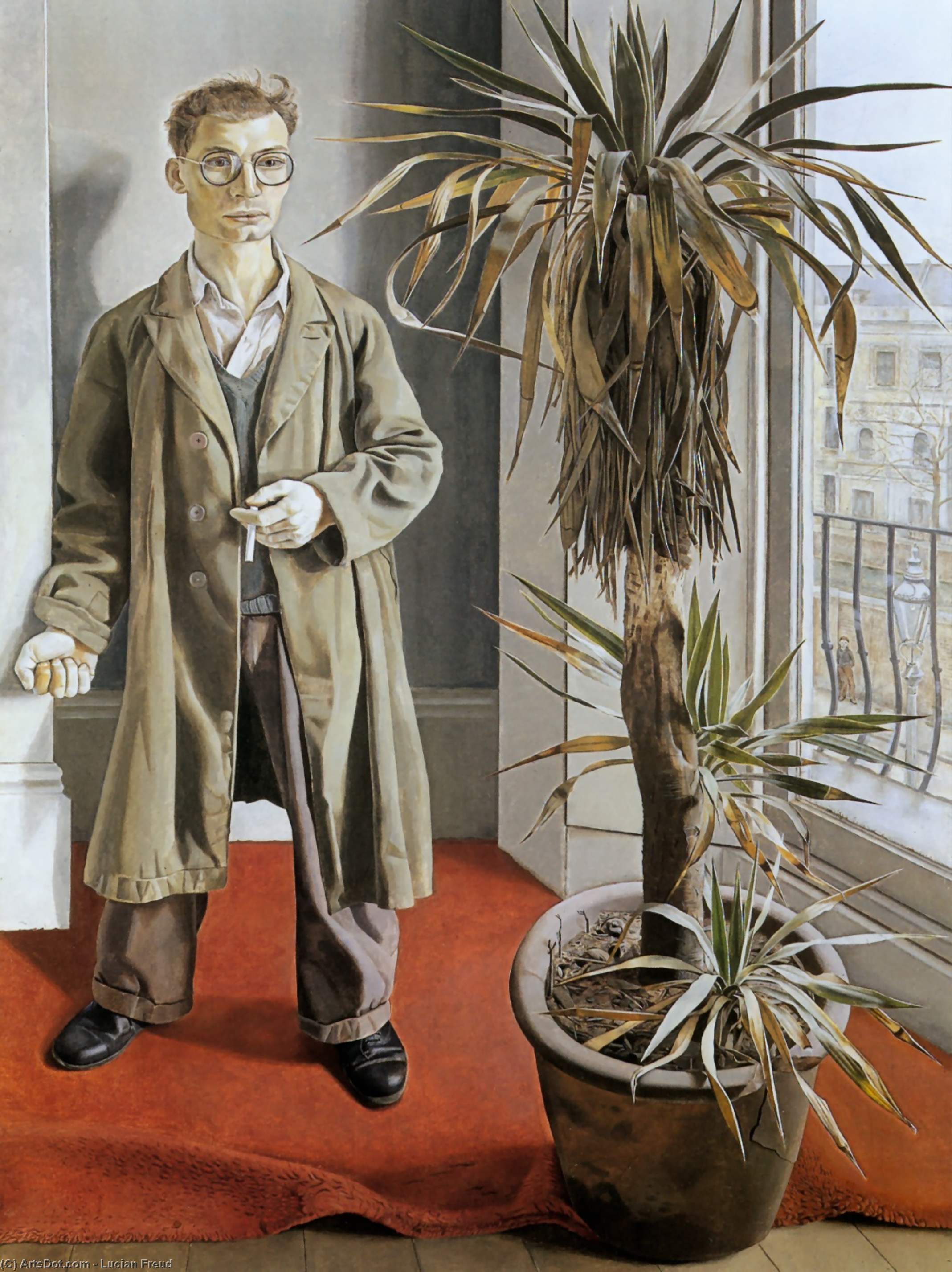 interior at paddington - lucian freud | wikioo.