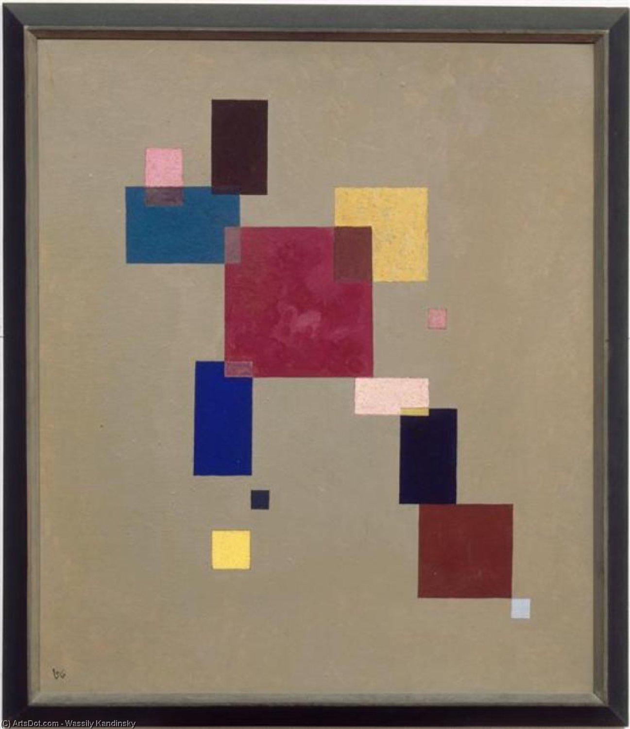  Art Reproductions Three rectangles, 1930 by Wassily Kandinsky (1866-1944, Russia) | ArtsDot.com
