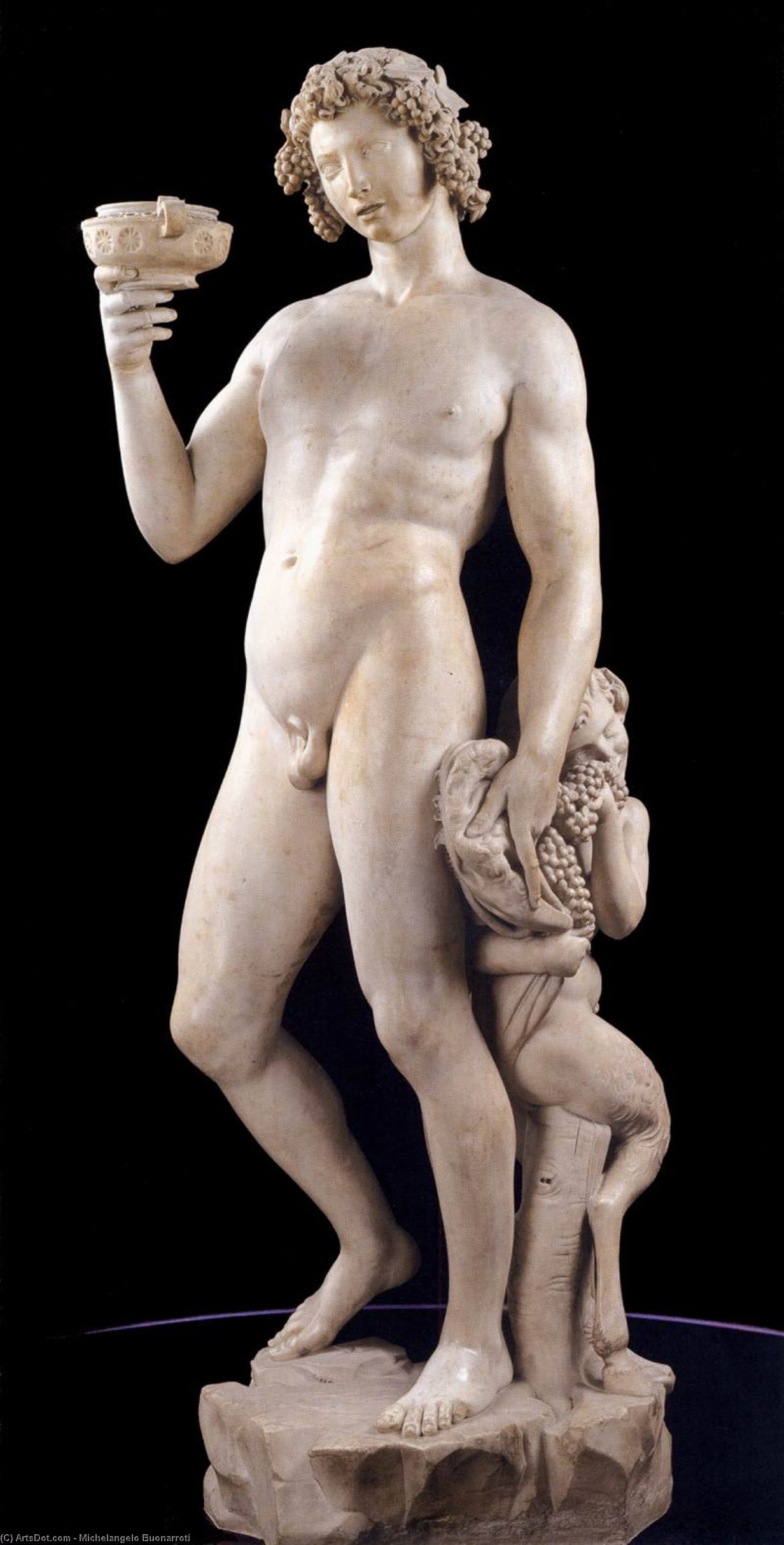  Museum Art Reproductions Bacchus, 1497 by Michelangelo Buonarroti (1475-1564, Italy) | ArtsDot.com