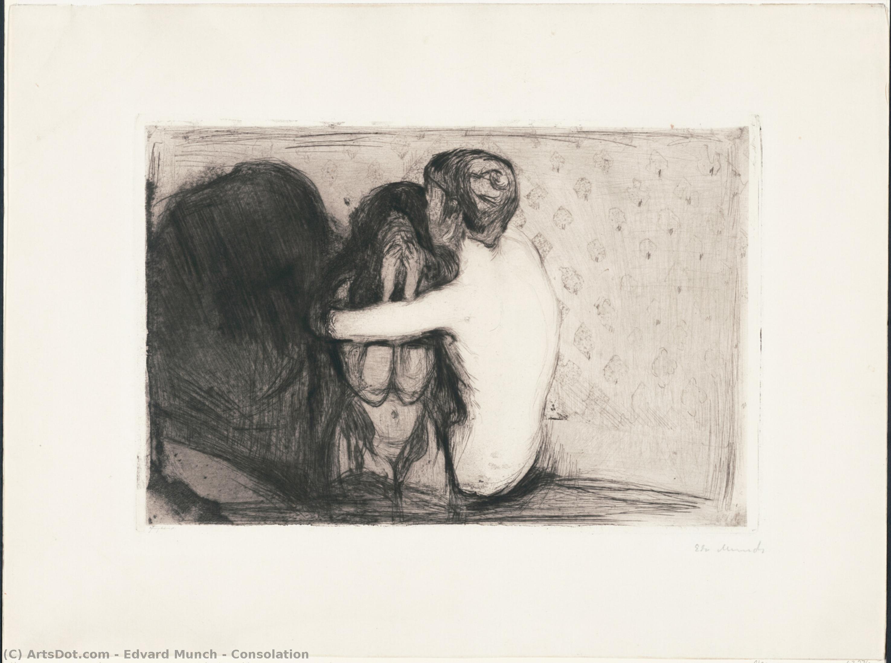  Paintings Reproductions Consolation, 1894 by Edvard Munch (1863-1944, Sweden) | ArtsDot.com
