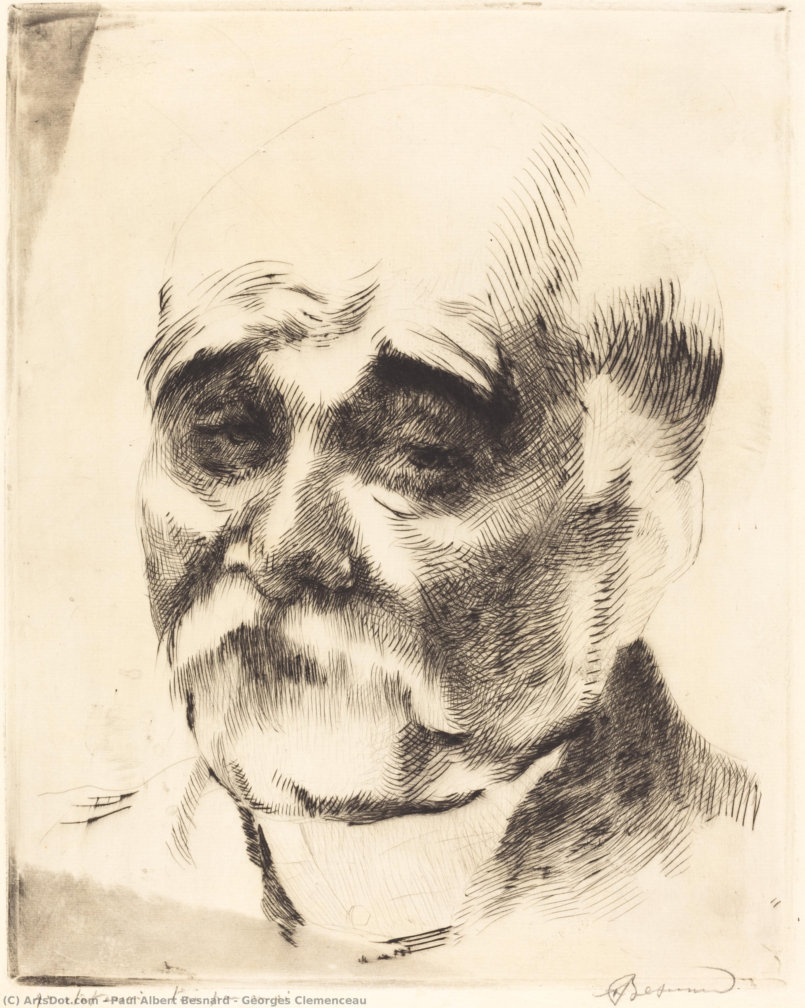  Art Reproductions Georges Clemenceau, 1917 by Paul Albert Besnard (1849-1934, France) | ArtsDot.com