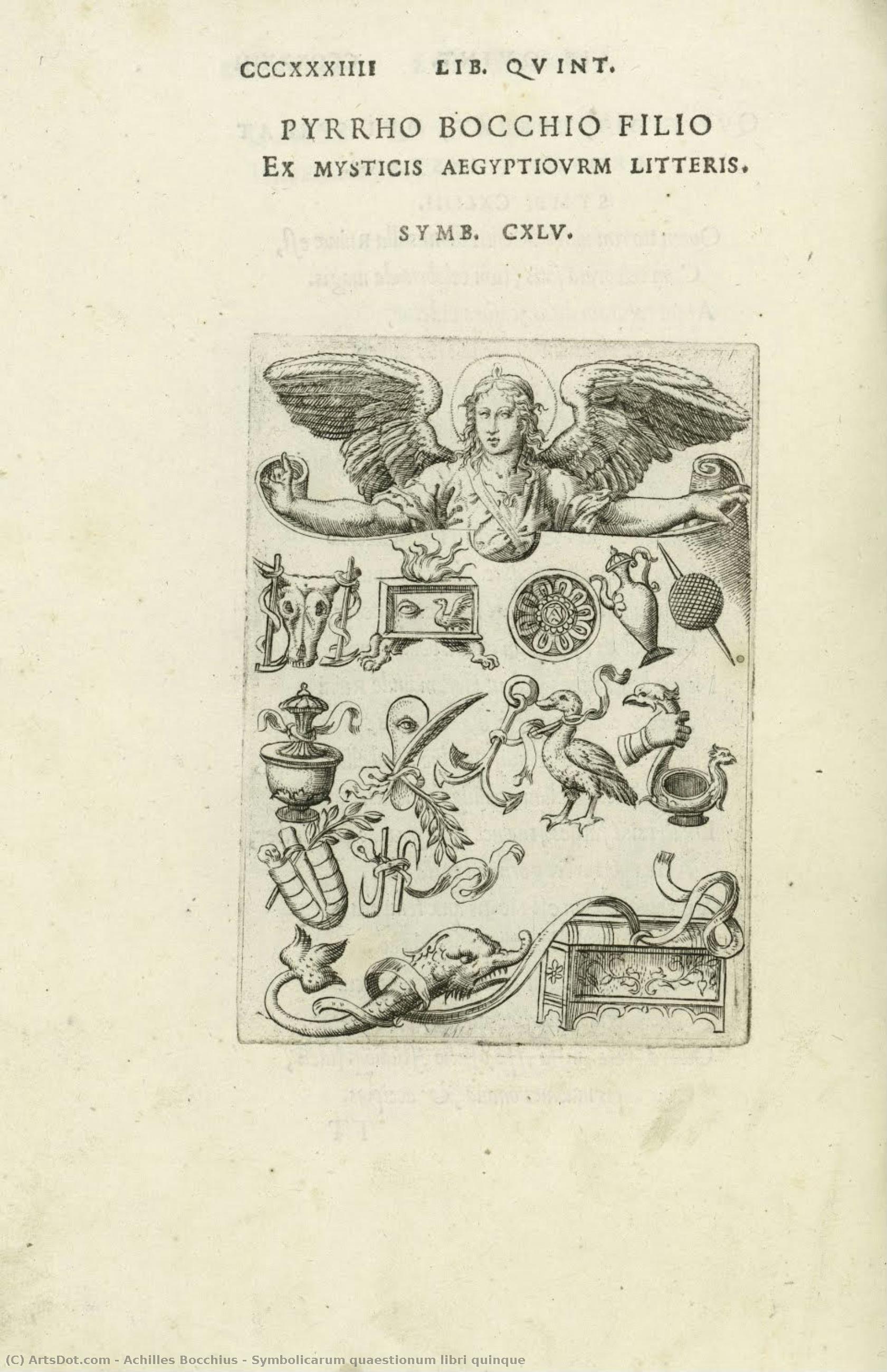  Art Reproductions Symbolicarum quaestionum libri quinque, 1555 by Achilles Bocchius (1488-1562, Italy) | ArtsDot.com