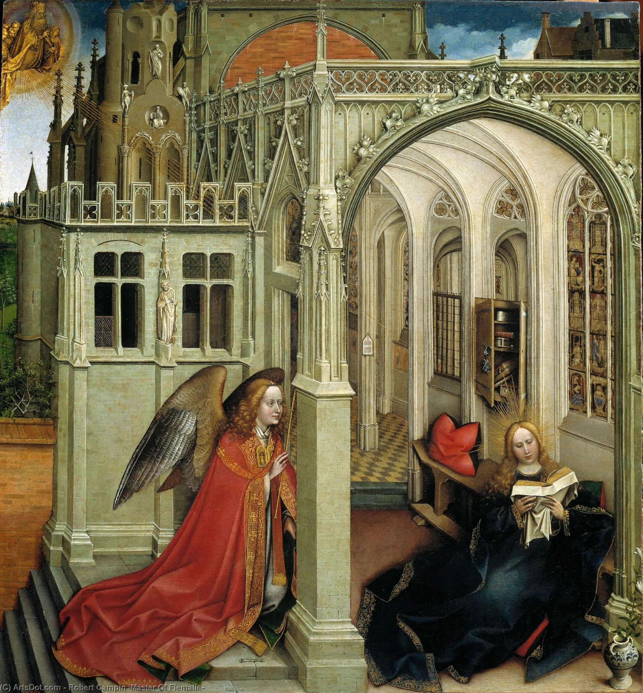  Art Reproductions The Annunciation by Robert Campin (Master Of Flemalle) (1375-1444, France) | ArtsDot.com