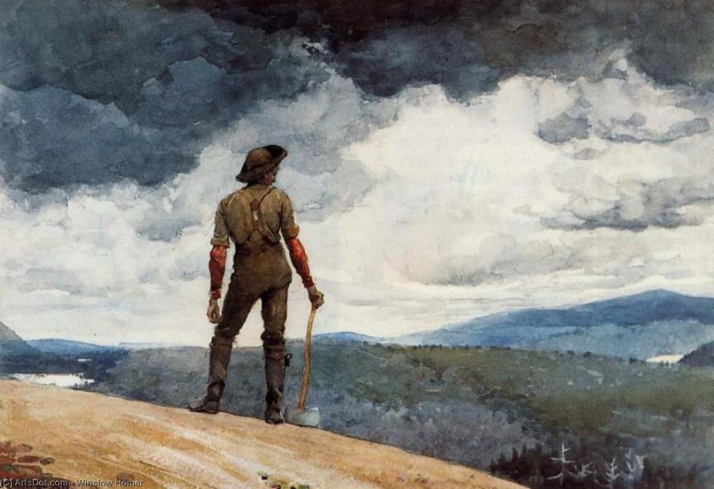  Paintings Reproductions The woodcutter, 1891 by Winslow Homer (1836-1910, United States) | ArtsDot.com