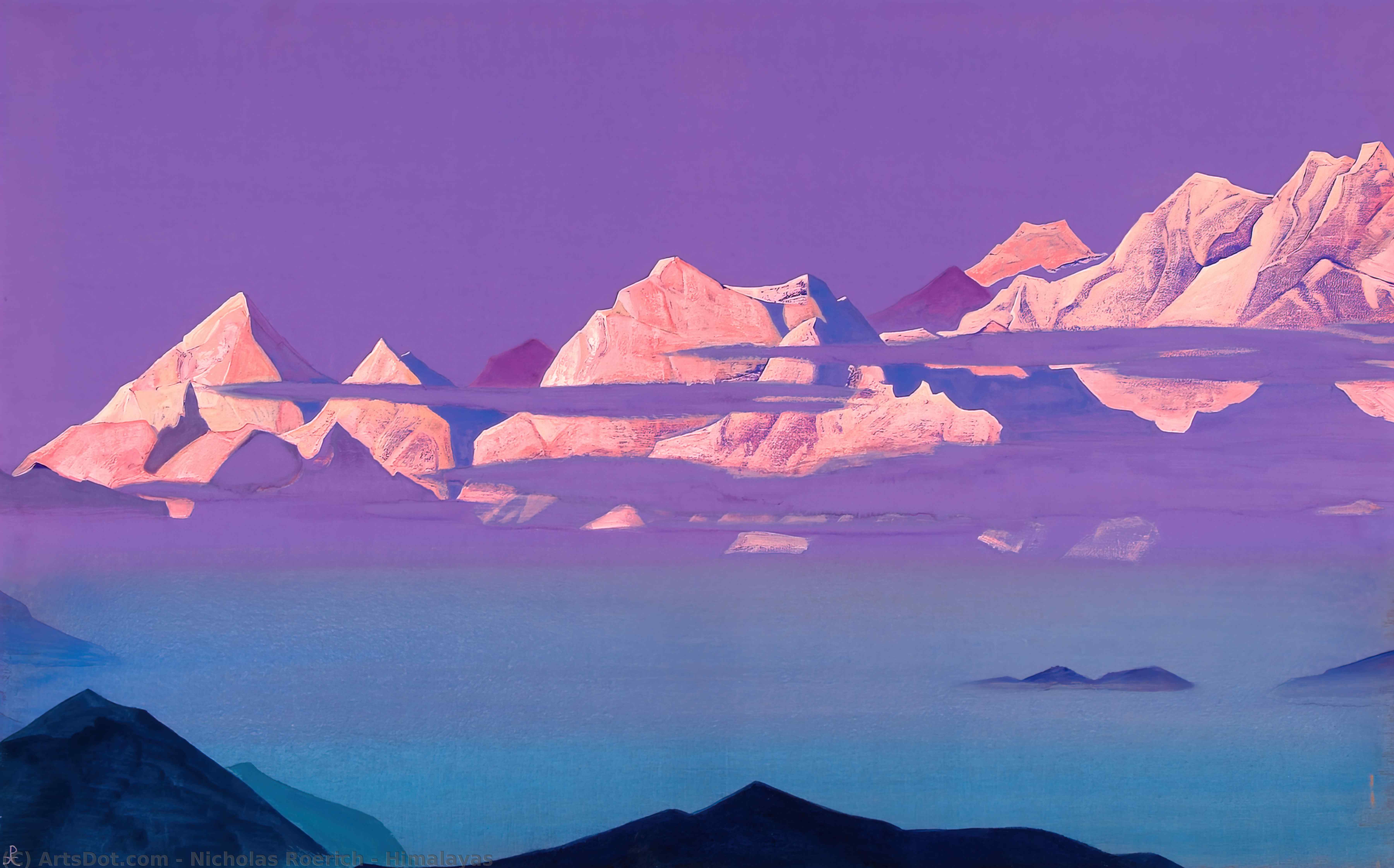  Artwork Replica Himalayas by Nicholas Roerich (1874-1947, Russia) | ArtsDot.com