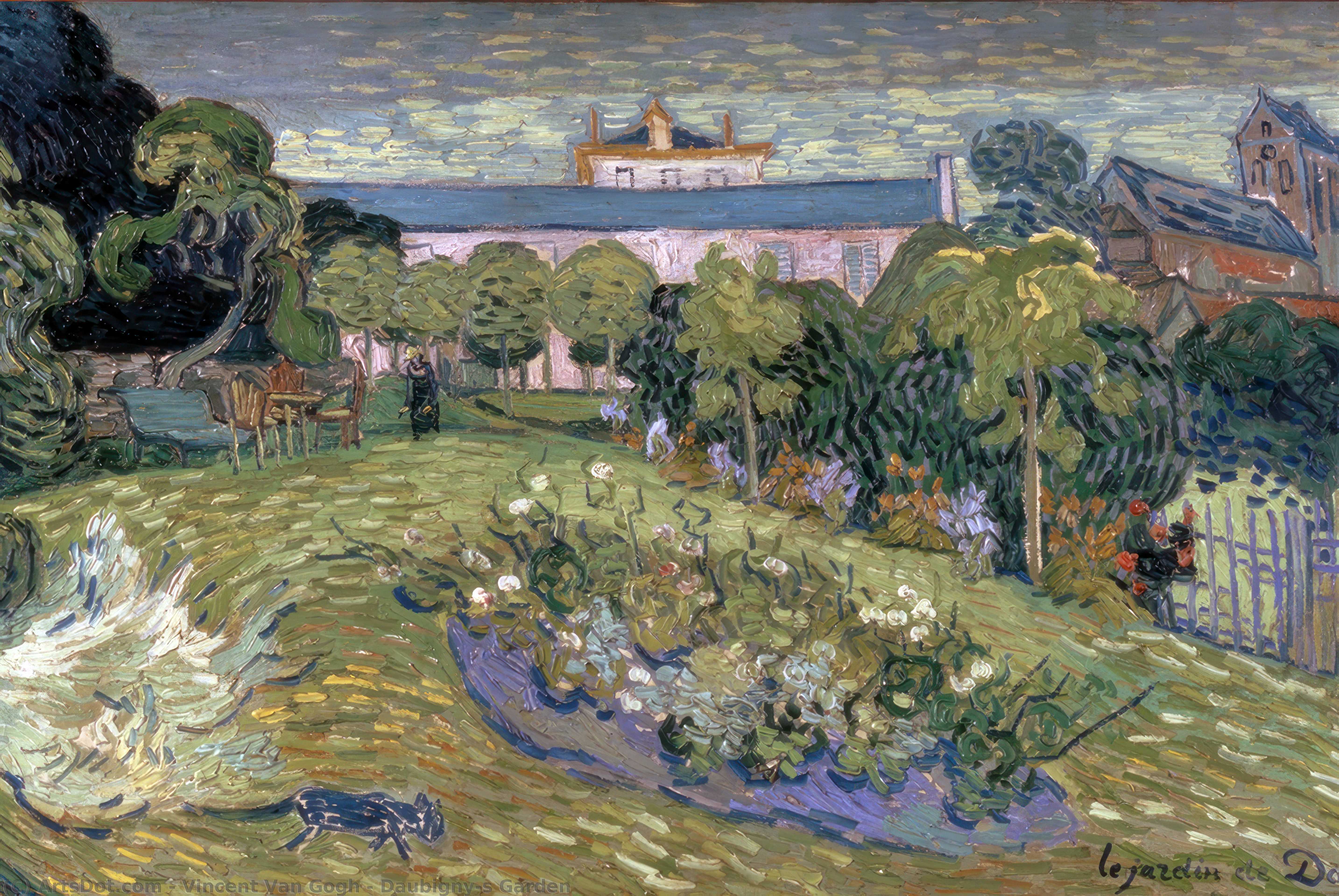  Paintings Reproductions Daubigny`s Garden, 1890 by Vincent Van Gogh (1853-1890, Netherlands) | ArtsDot.com