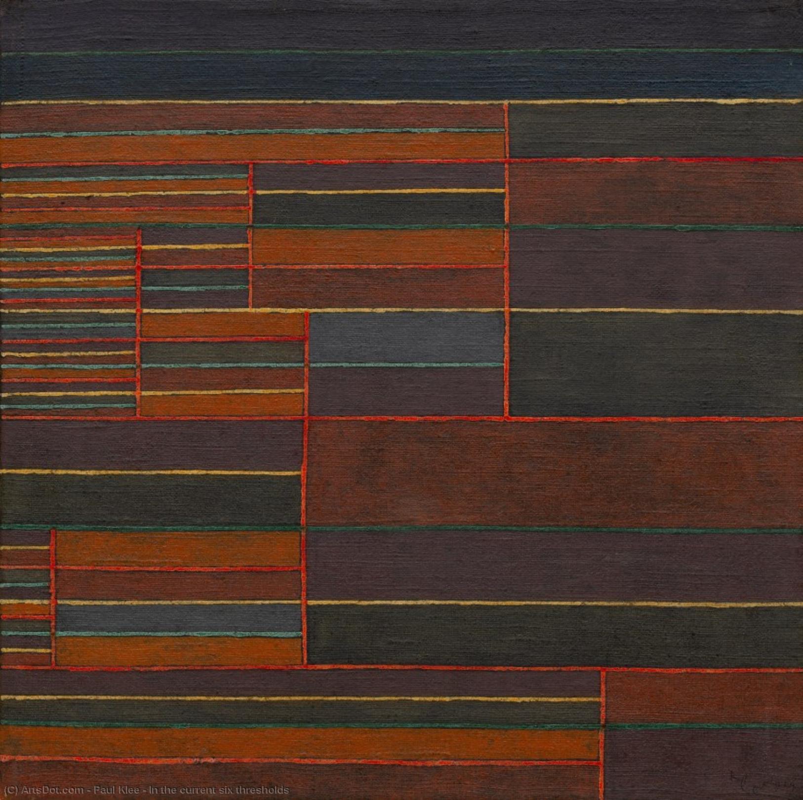  Oil Painting Replica In the current six thresholds, 1929 by Paul Klee (1879-1940, Switzerland) | ArtsDot.com
