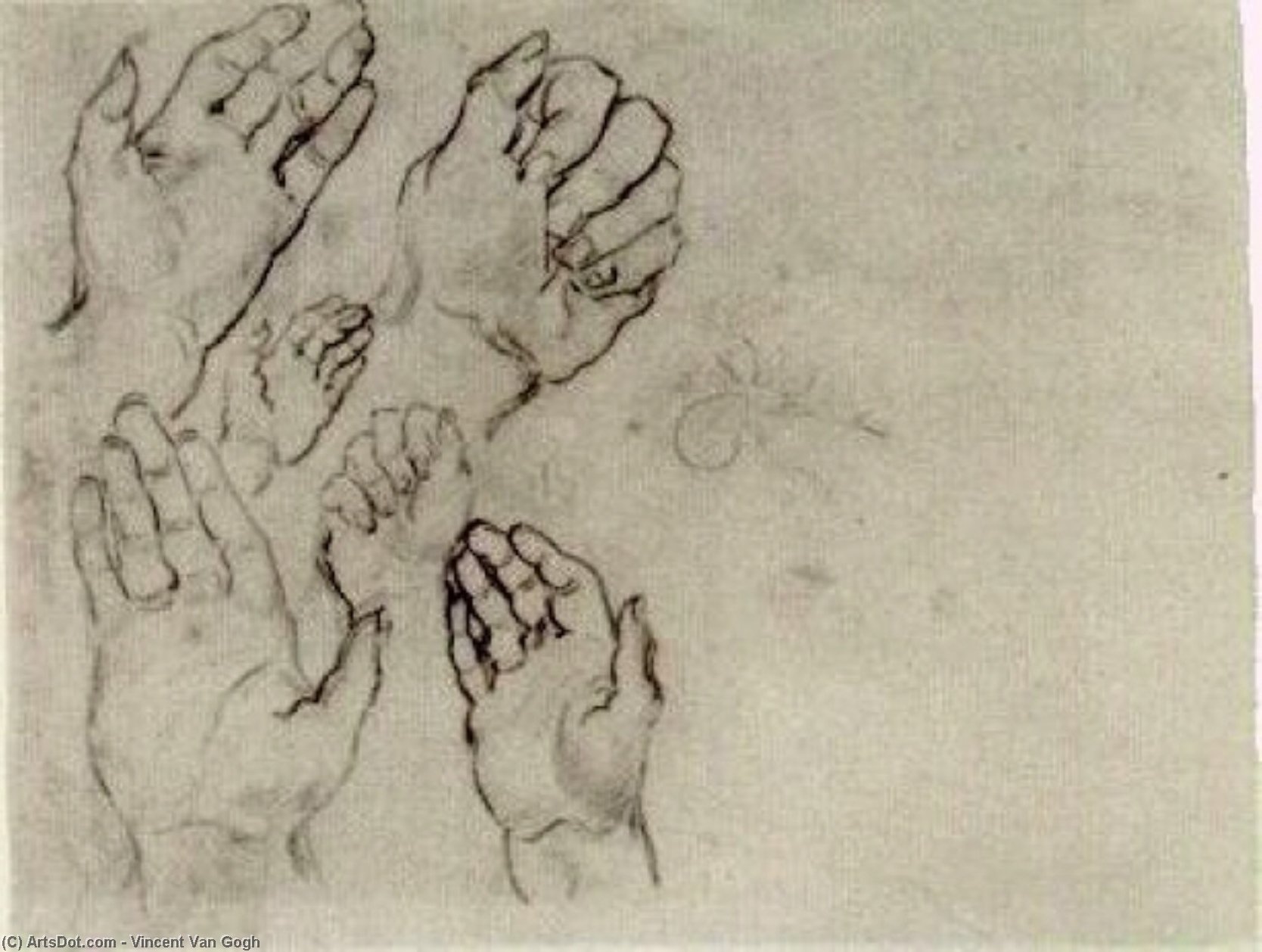  Artwork Replica Hands, 1885 by Vincent Van Gogh (1853-1890, Netherlands) | ArtsDot.com
