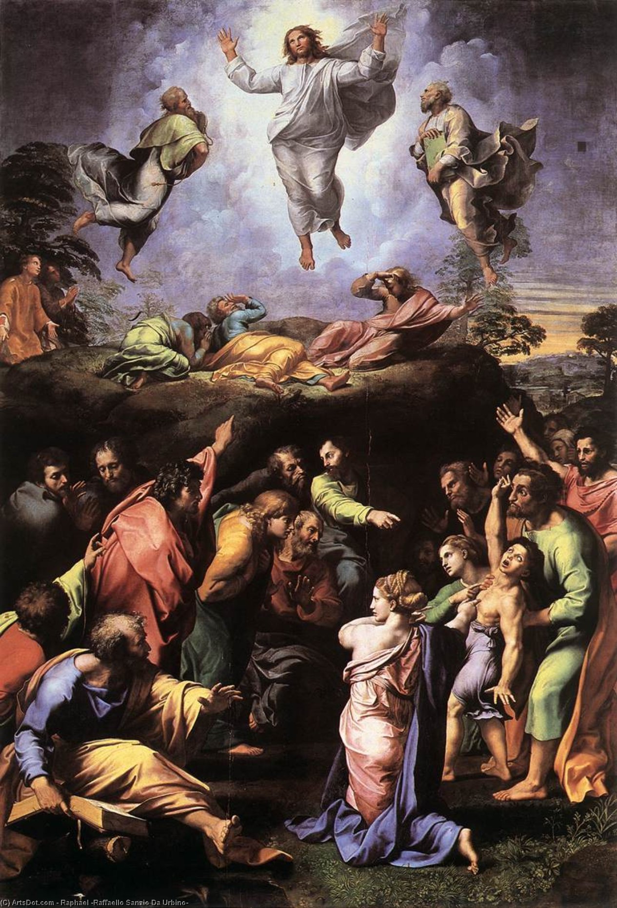 the transfiguration raphael(raffaello sanzio da urbino)