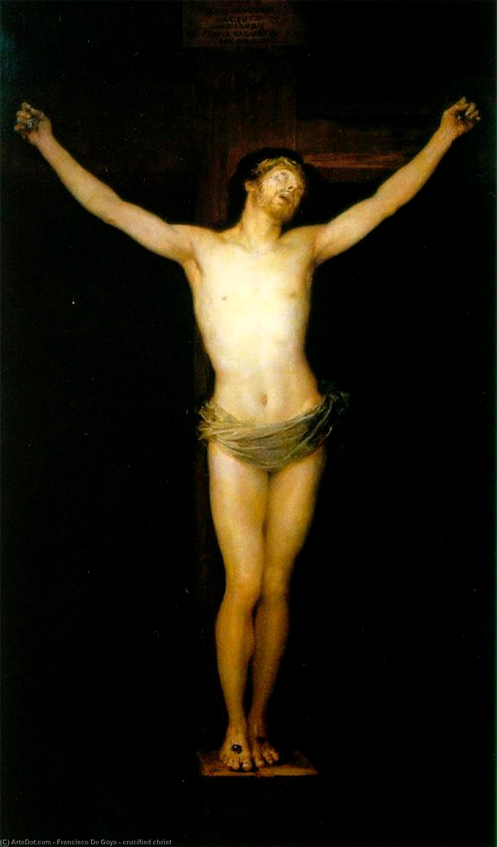  Oil Painting Replica crucified christ by Francisco De Goya (1746-1828, Spain) | ArtsDot.com