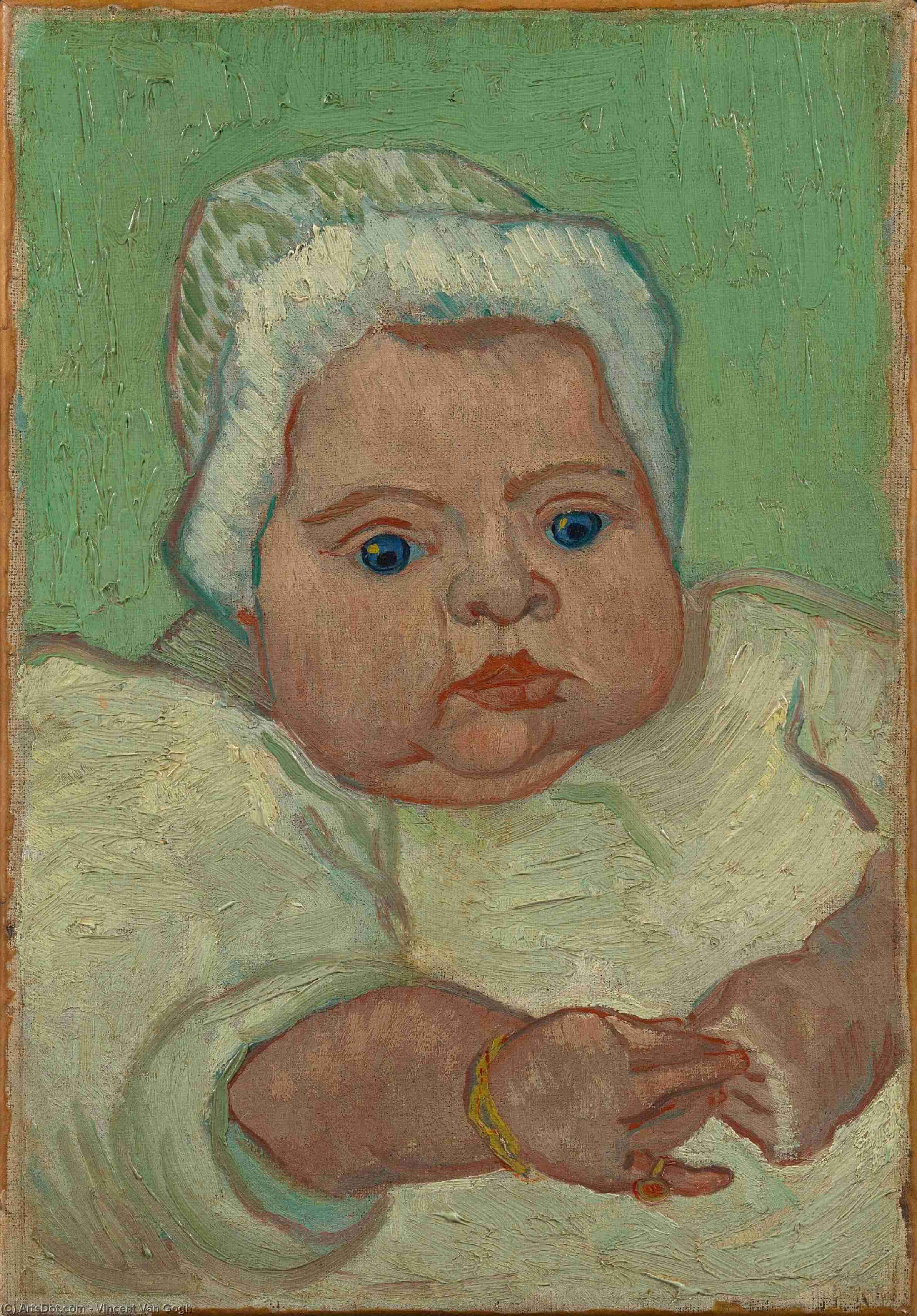  Oil Painting Replica Baby Marcelle Roulin, The by Vincent Van Gogh (1853-1890, Netherlands) | ArtsDot.com