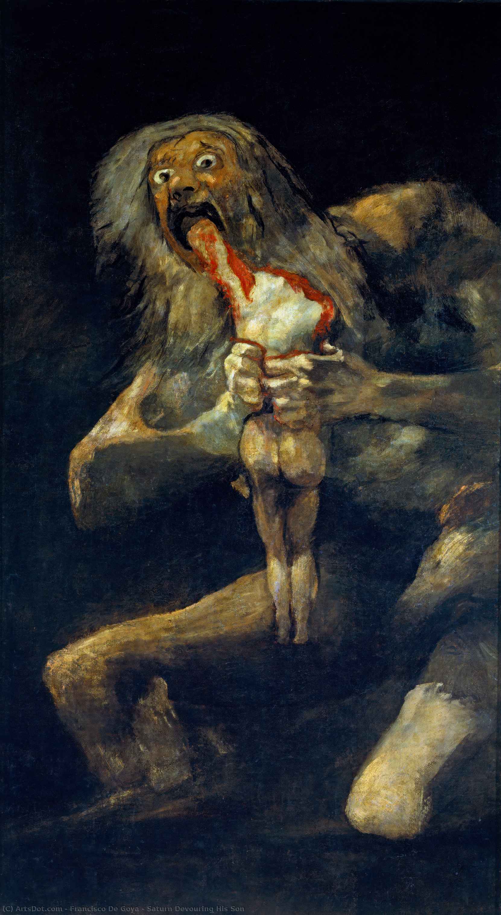 Order Oil Painting Replica Saturn Devouring His Son, 1823 by Francisco De Goya (1746-1828, Spain) | ArtsDot.com