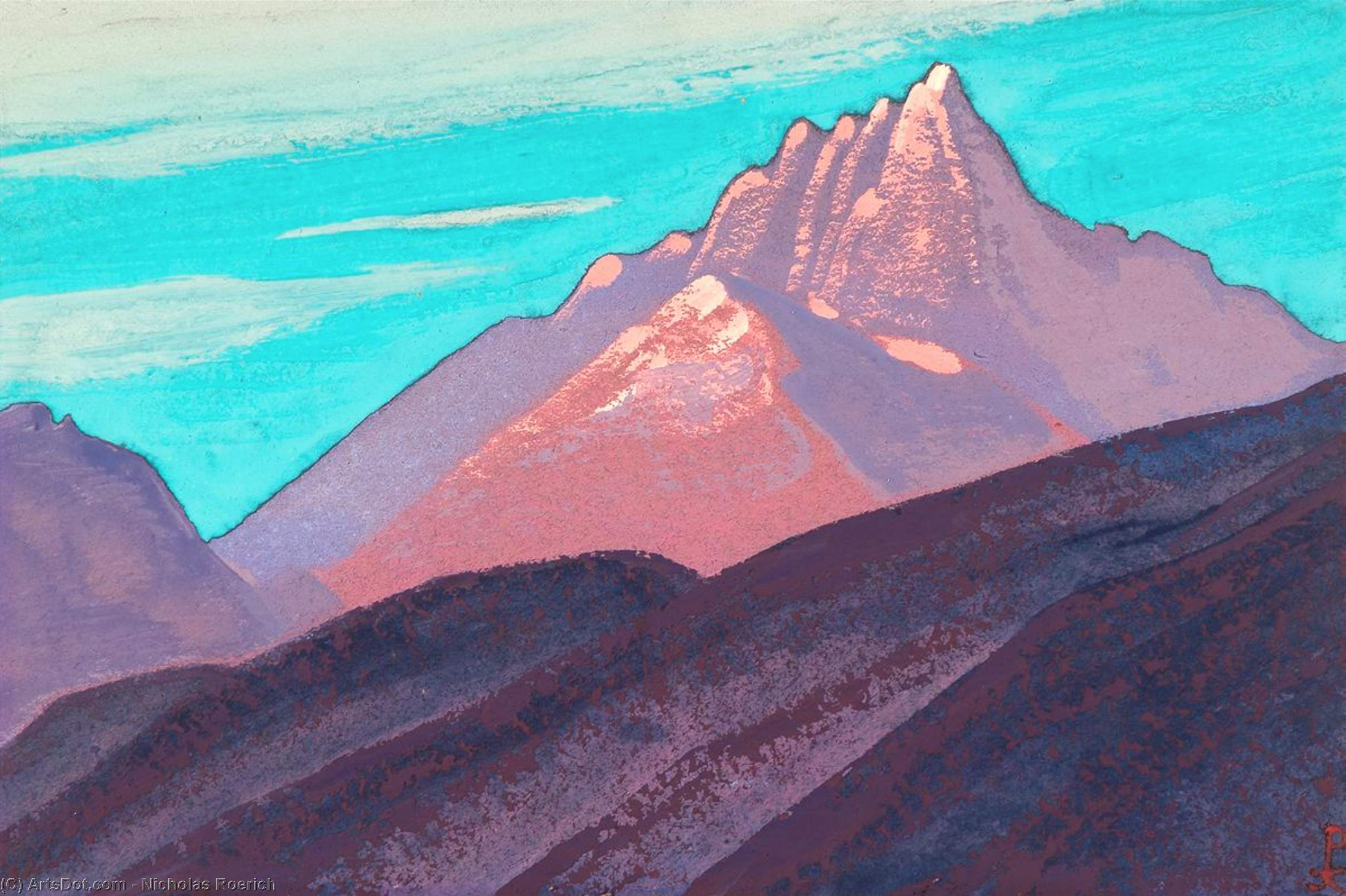  Paintings Reproductions Himalayas 7 by Nicholas Roerich (1874-1947, Russia) | ArtsDot.com