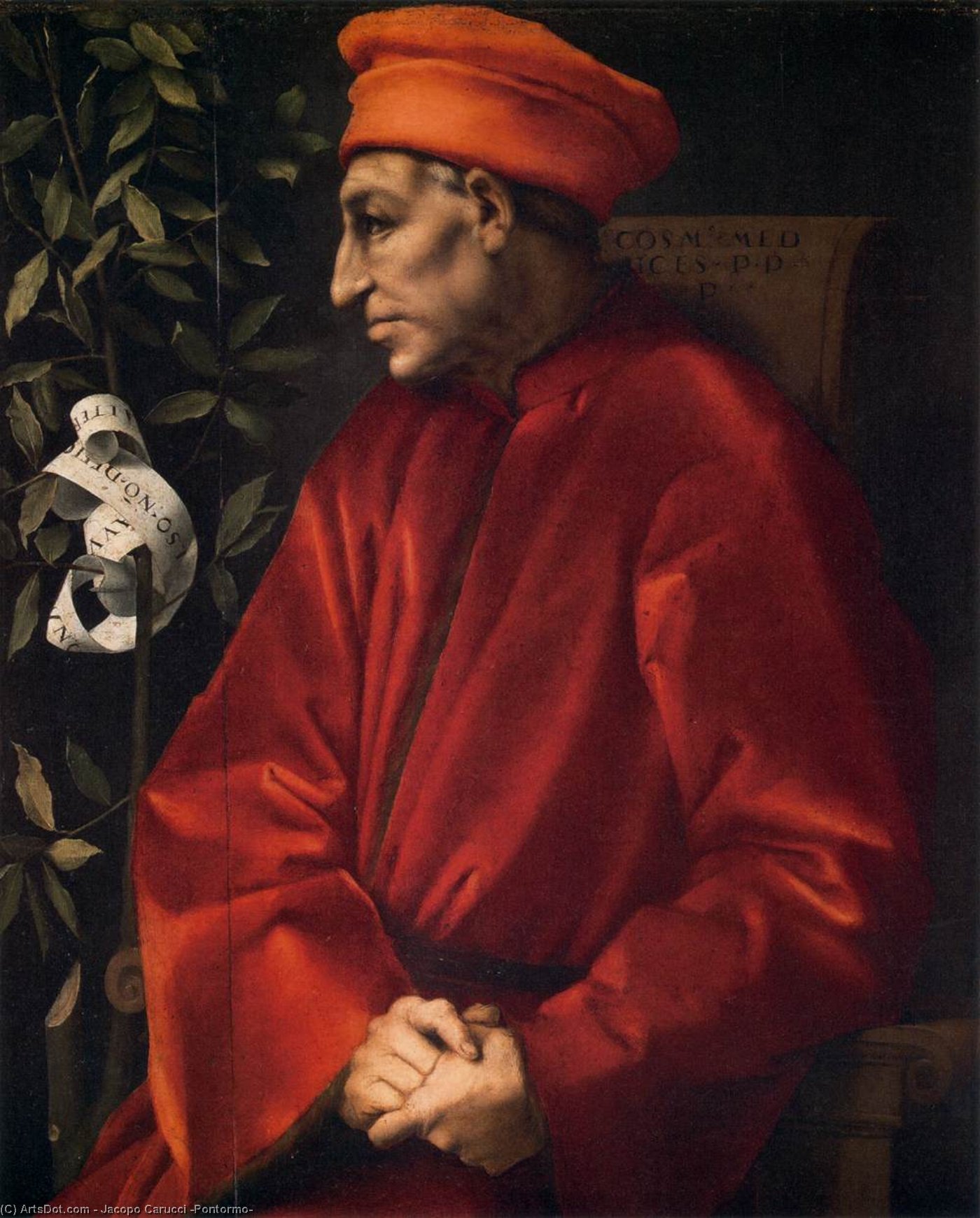  Artwork Replica Cosimo il Vecchio by Jacopo Carucci (Pontormo) (1494-1557, Italy) | ArtsDot.com