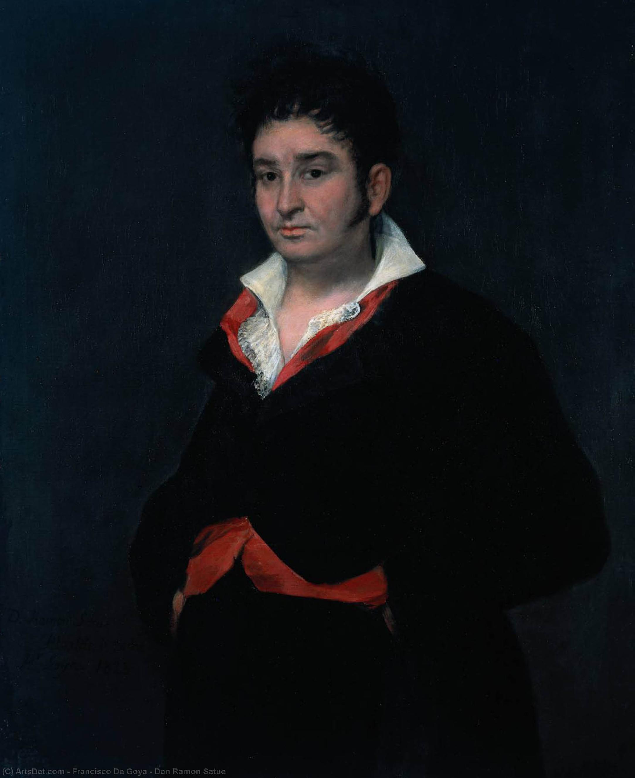  Art Reproductions Don Ramon Satue, 1823 by Francisco De Goya (1746-1828, Spain) | ArtsDot.com