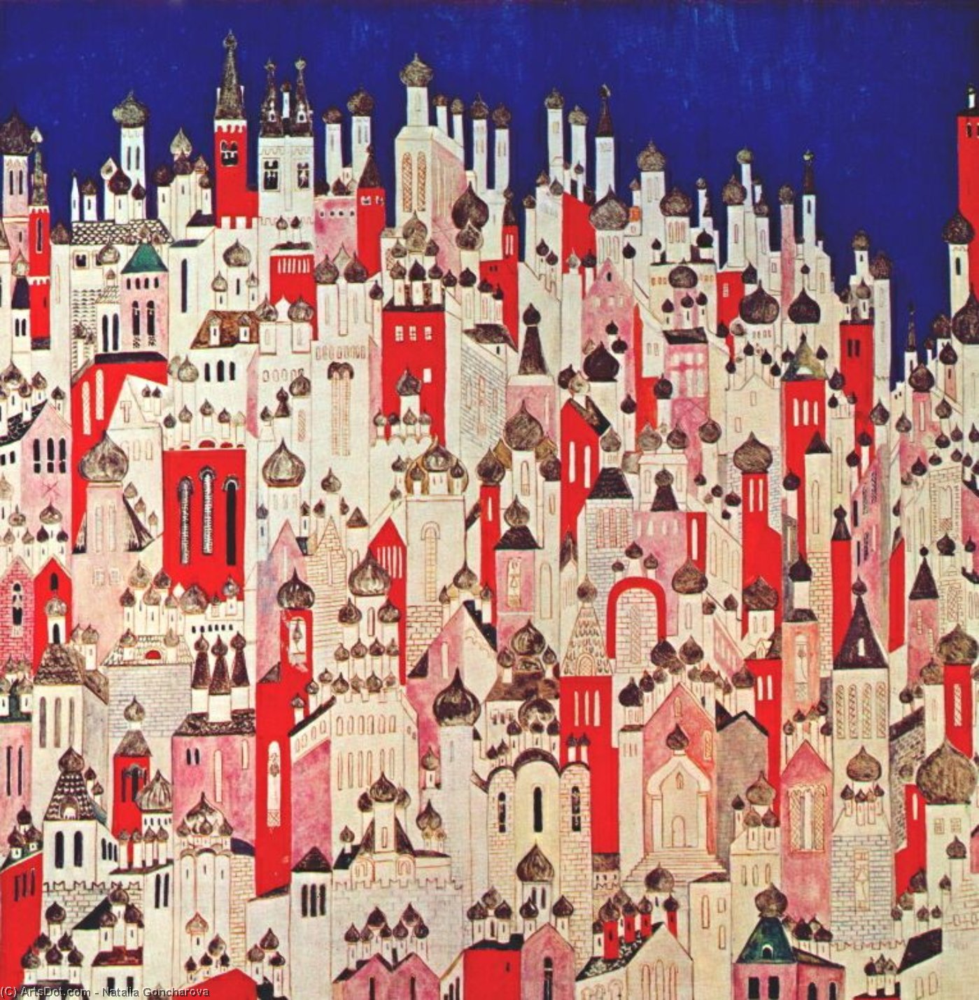 Wikioo.org – L'Enciclopedia delle Belle Arti - Pittura, Opere di Natalia Sergeevna Goncharova - progettazione per finale fondale