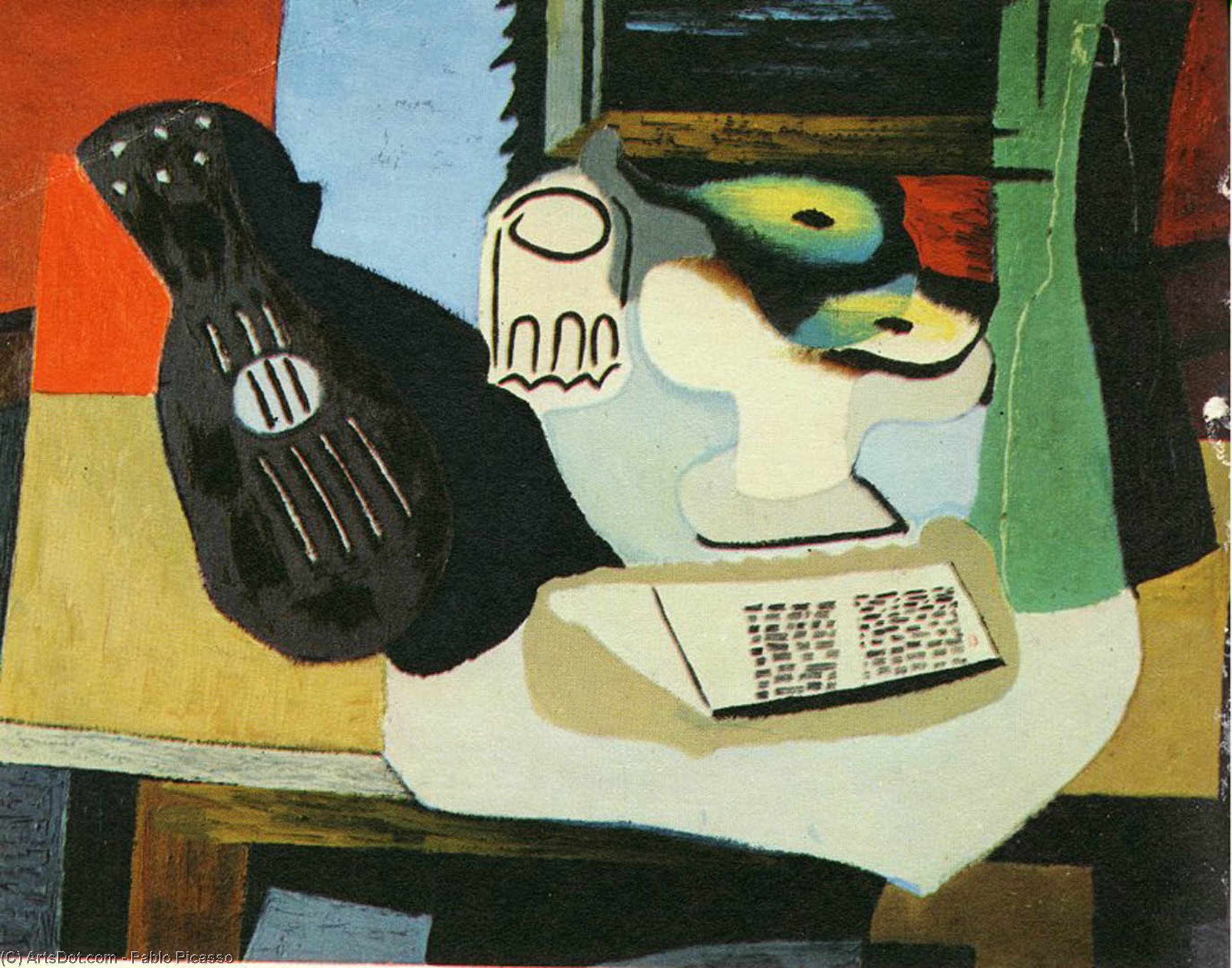 Пабло Пикассо ваза с фруктами