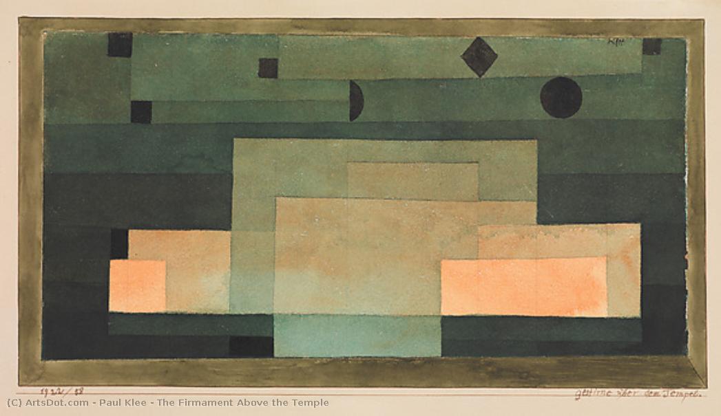  Oil Painting Replica The Firmament Above the Temple, 1922 by Paul Klee (1879-1940, Switzerland) | ArtsDot.com