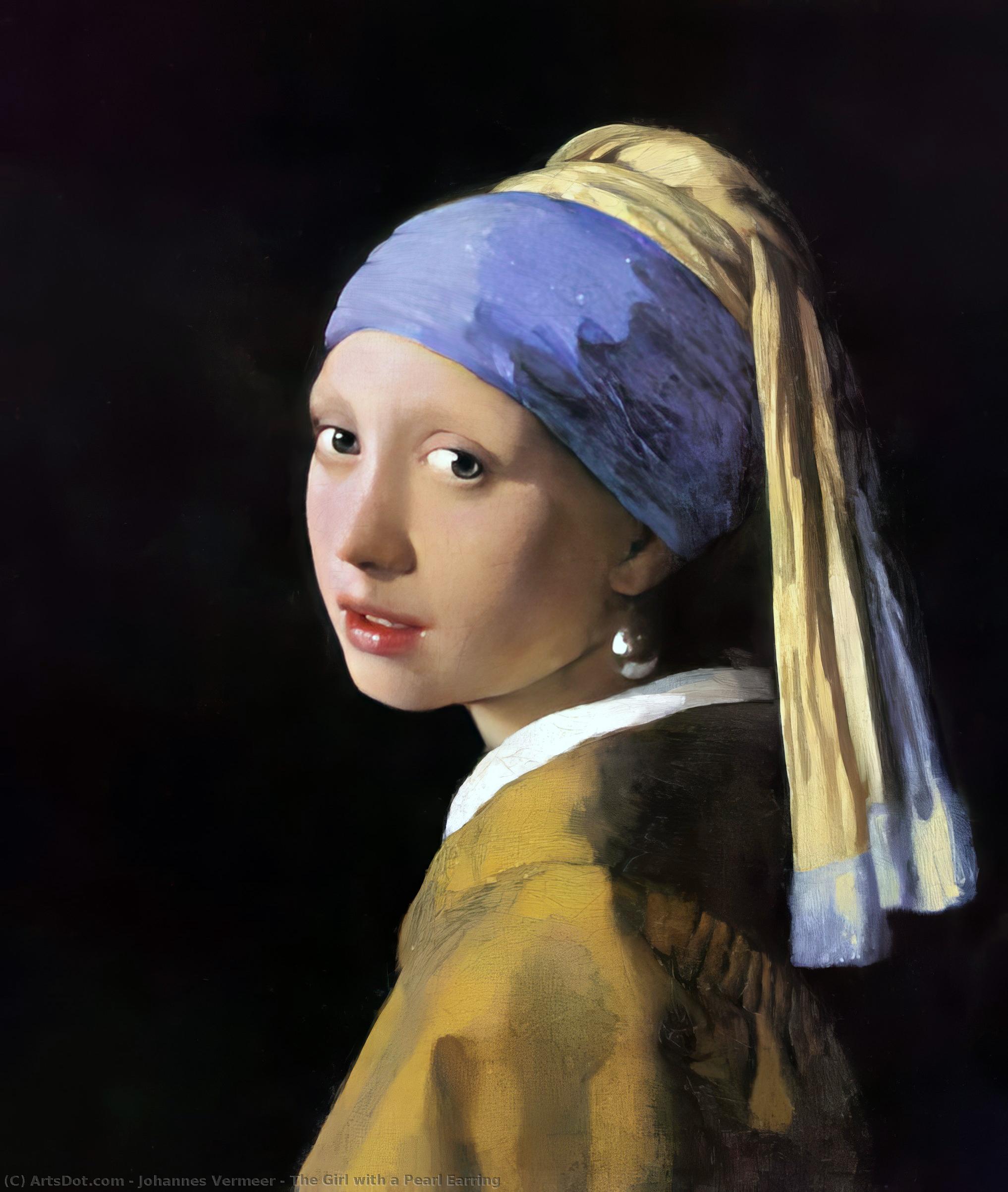 Order Art Reproductions The Girl with a Pearl Earring, 1665 by Johannes Vermeer (1632-1675, Netherlands) | ArtsDot.com