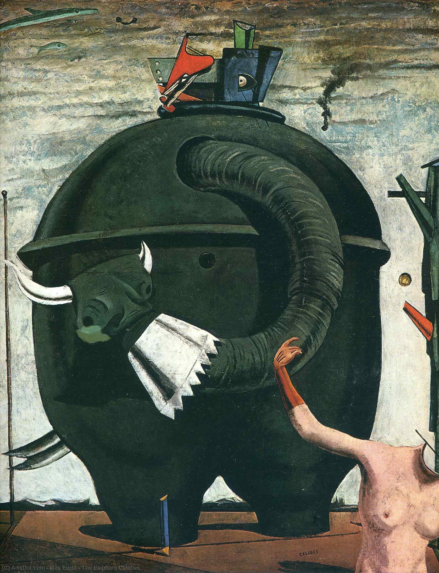  Art Reproductions The Elephant Celebes, 1921 by Max Ernst (Inspired By) (1891-1976, Germany) | ArtsDot.com