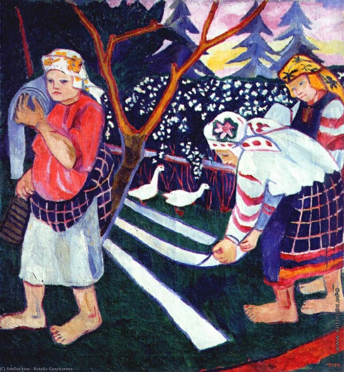 Wikioo.org – L'Enciclopedia delle Belle Arti - Pittura, Opere di Natalia Sergeevna Goncharova - biancheria