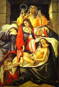 Sandro Botticelli - Lamentation over the Dead Christ