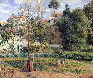 Camille Pissarro - Vegetable Garden at the Hermitage near Pontoise