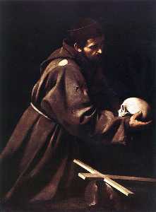 Caravaggio (Michelangelo Merisi) - Saint Francis in Prayer