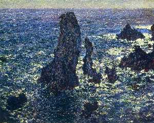 Claude Monet - Cliffs at Belle-Ile