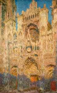 Claude Monet - The Rouen Cathedral in the Evening