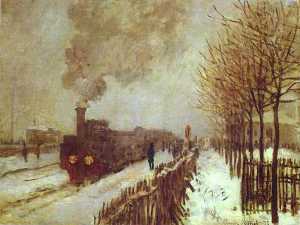 Claude Monet - The Train in the Snow