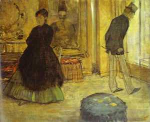 Edgar Degas - Interior with Two People (Intérieur avec deux personnages)