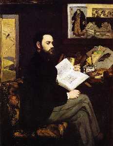 Edouard Manet - Portrait of Emile Zola