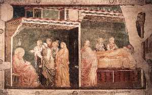 Giotto Di Bondone - Life of St John the Baptist - [02] - Birth and Naming of the Baptist