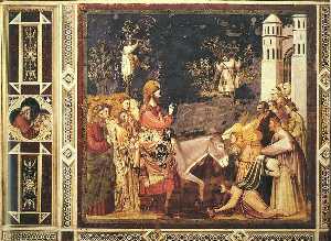Giotto Di Bondone - Scrovegni - [26] - Entry into Jerusalem