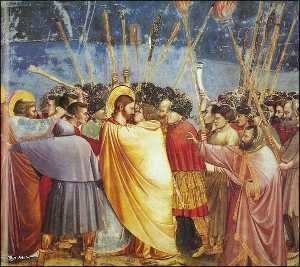Giotto Di Bondone - Scrovegni - [31] - Kiss of Judas