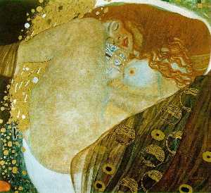 Gustave Klimt - Danae - (own a famous paintings reproduction)
