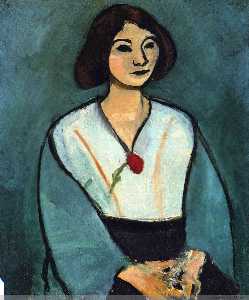 Henri Matisse - Woman in Green with a Carnation
