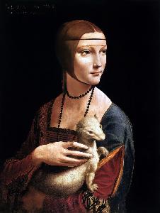 Leonardo Da Vinci - Lady with an Ermine - (own a famous paintings reproduction)