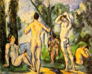 Paul Cezanne - Bathers (Hermitage)