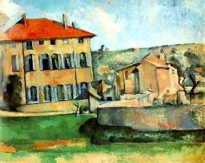 Paul Cezanne - House and Farm at Jas de Bouffan