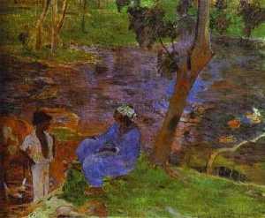Paul Gauguin - At the Pond