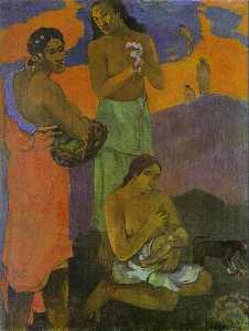 Paul Gauguin - Motherhood (Women on the Shore)