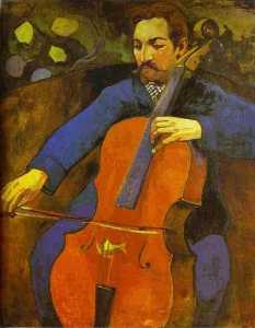 Paul Gauguin - The Cellist (Portrait of Upaupa Scheklud)