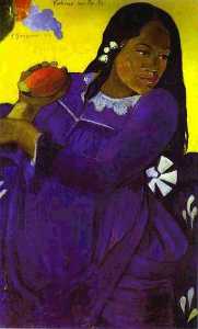 Paul Gauguin - Vahine no te vi (Woman with a Mango)