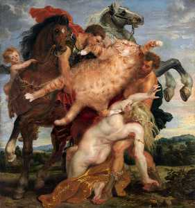 Peter Paul Rubens - Castor and Pollux Abduct the Daughters of Leukyppos