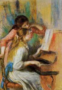 Pierre-Auguste Renoir - Girls at the Piano