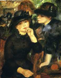 Pierre-Auguste Renoir - Two girls in black